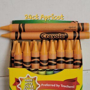 (24) Crayola Crayons (Apricot) Single Color Bulk Lot